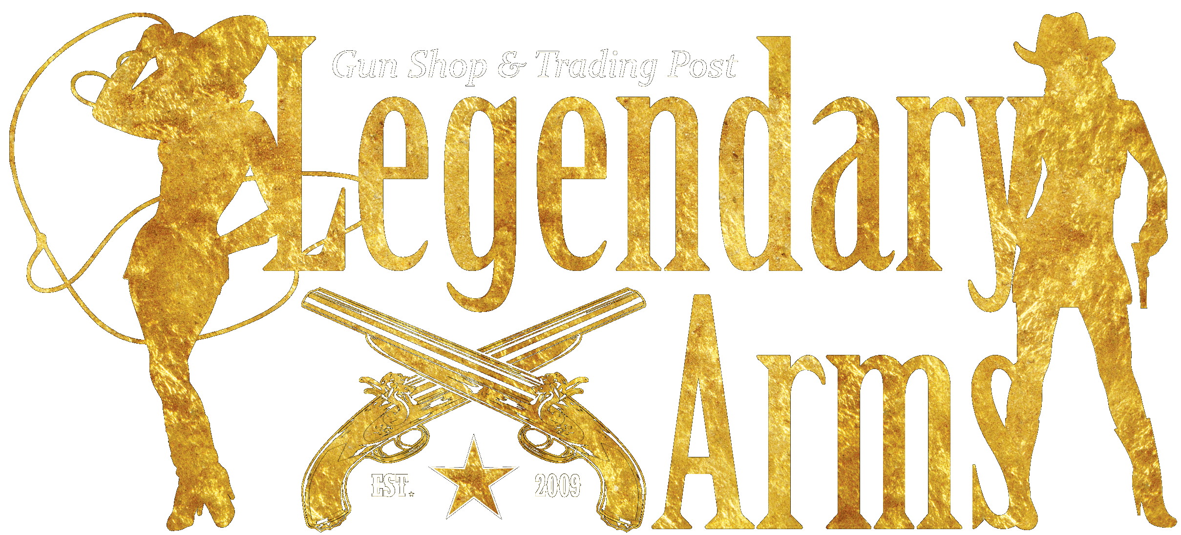 lowest bottom logo in the footer area for Southern Oregon's best firearms dealer Legendary Arms Trading Post